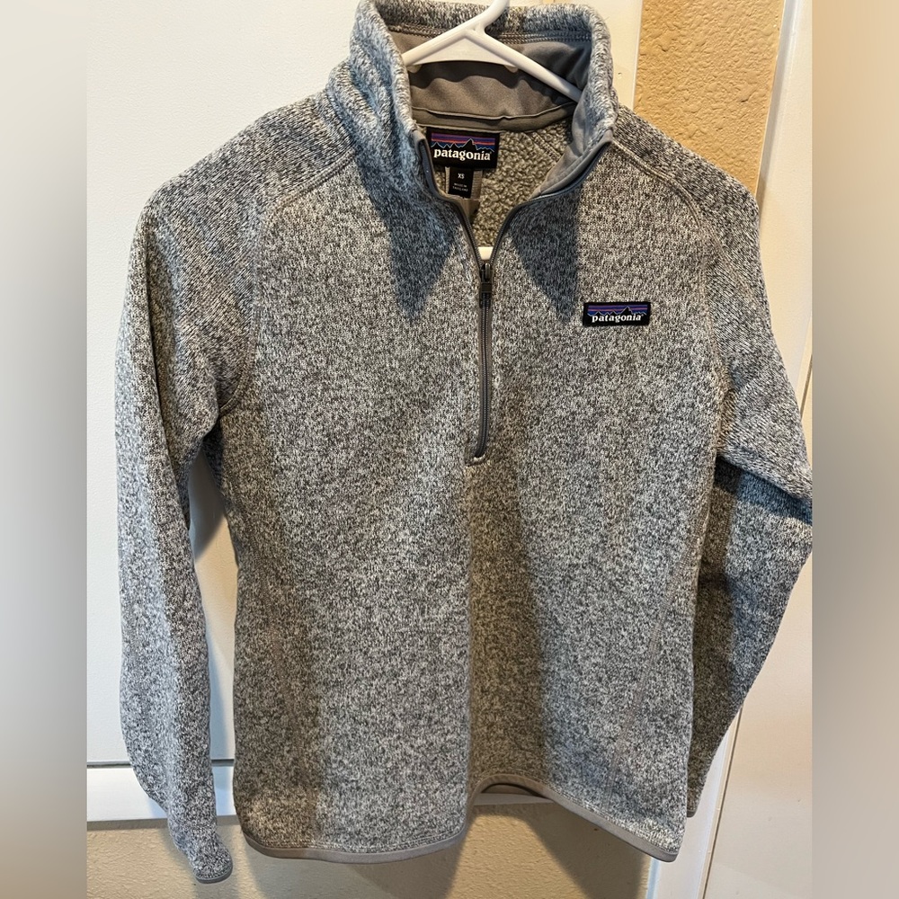 Patagonia Better Sweater 1/4 Zip Birch White (gray) size xs, worn once